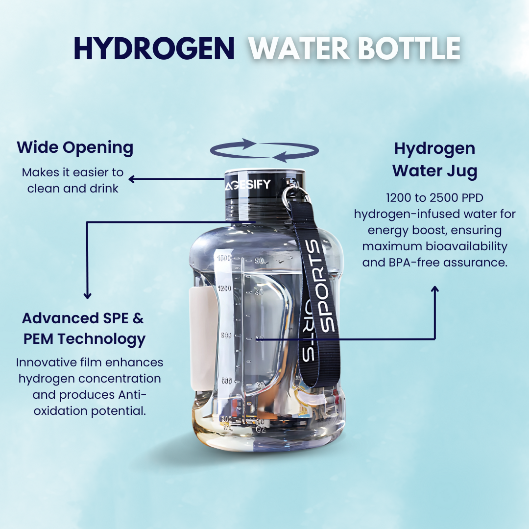 how does a hydrogen water bottle work