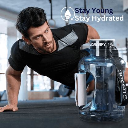 Stay Young, Stay Hydrated with hydrogen water jug.