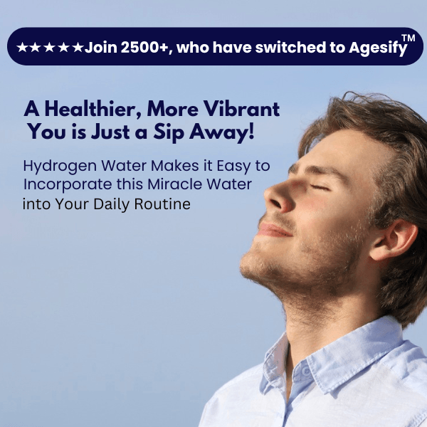 Join 2500+ who have switched to Agesify hydrogen water bottles.