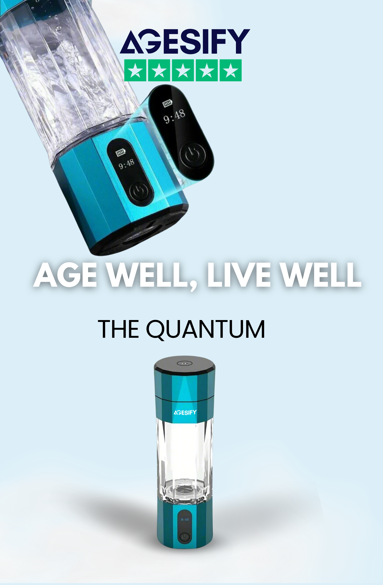 how does a hydrogen water bottle work