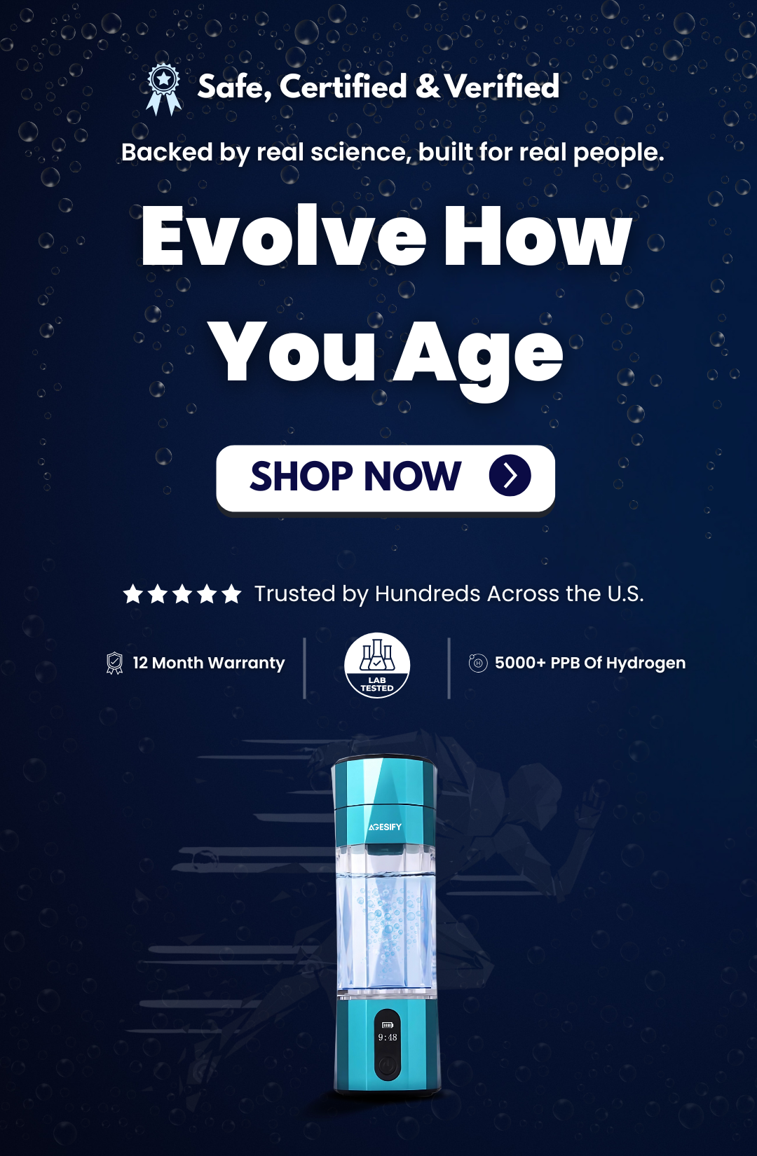 How hydrogen water bottle works?